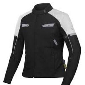 WD Vegas Lady CE Armored Moto Jacket – Black/Silver –